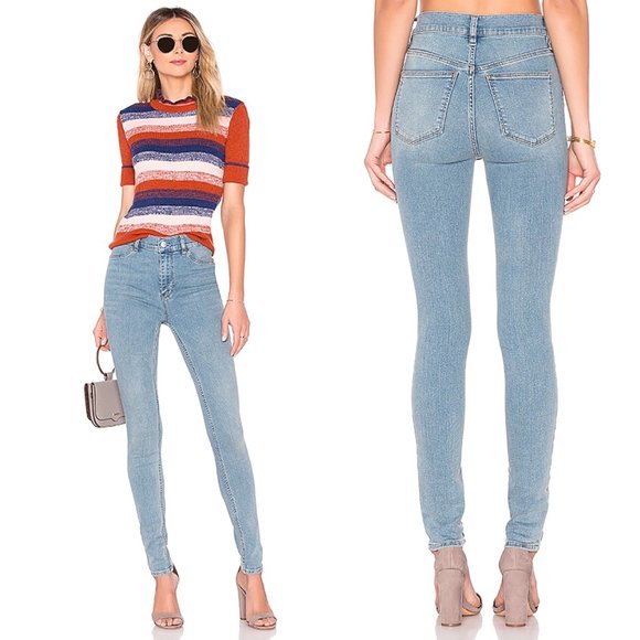 light blue denim jeggings